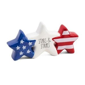 Rae Dunn Stars & Stripes Ceramic Decor NIB American Fun Gift Patriotic USA